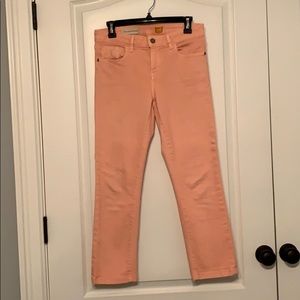 Anthropologie peach ankle jeans